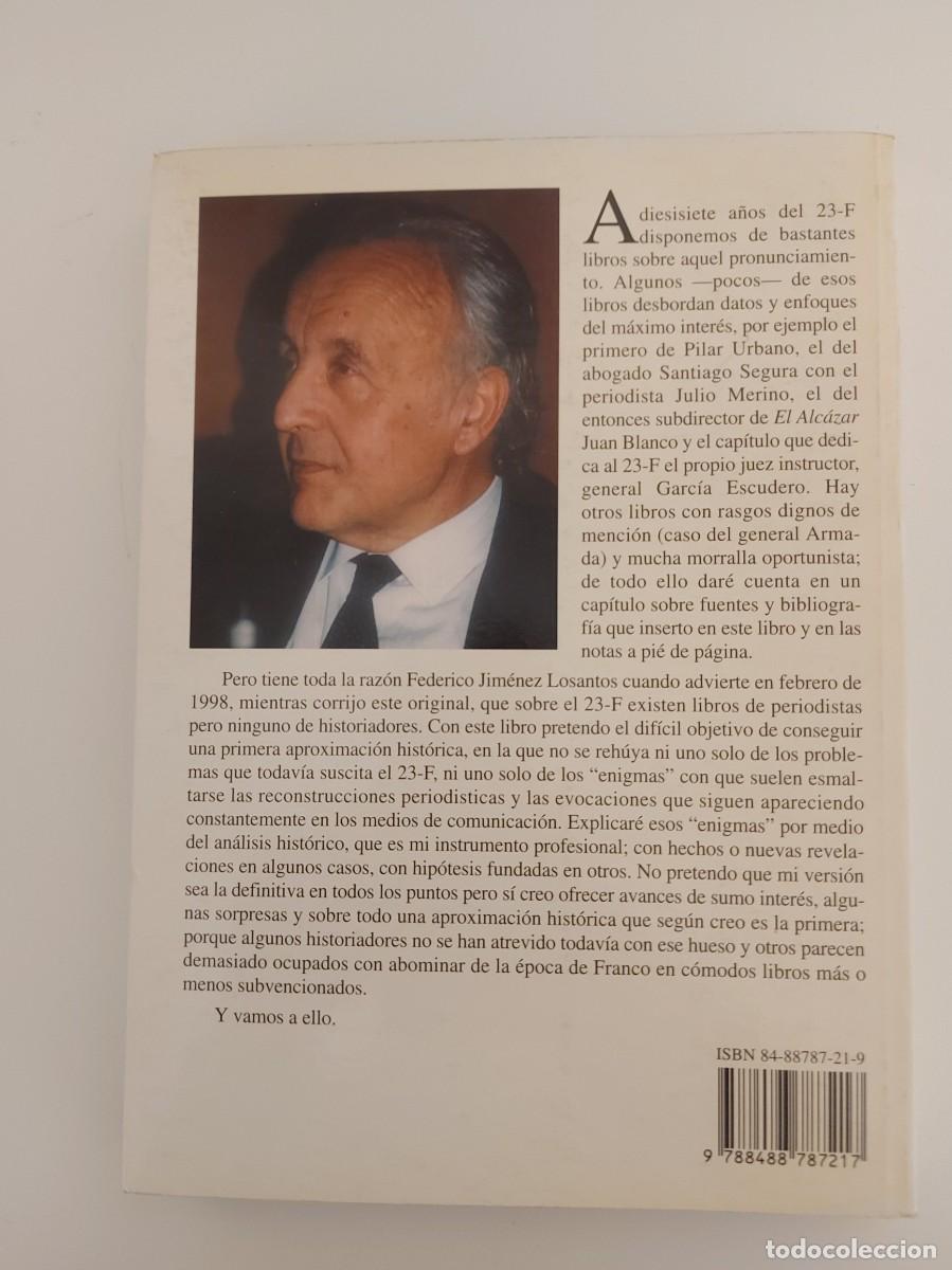 Libros de segunda mano: Ricardo de la Cierva. El 23 F sin m&aacute;scaras. - Foto 2