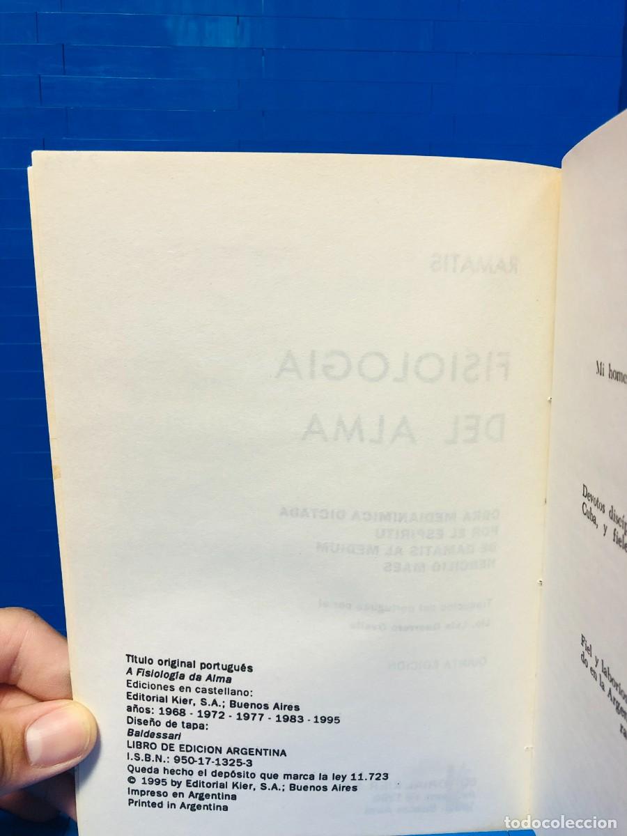 Libros de segunda mano: FISIOLOGIA DEL ALMA &ndash; ED. KIER &ndash; RAMATIS &ndash; 1995 - Foto 3