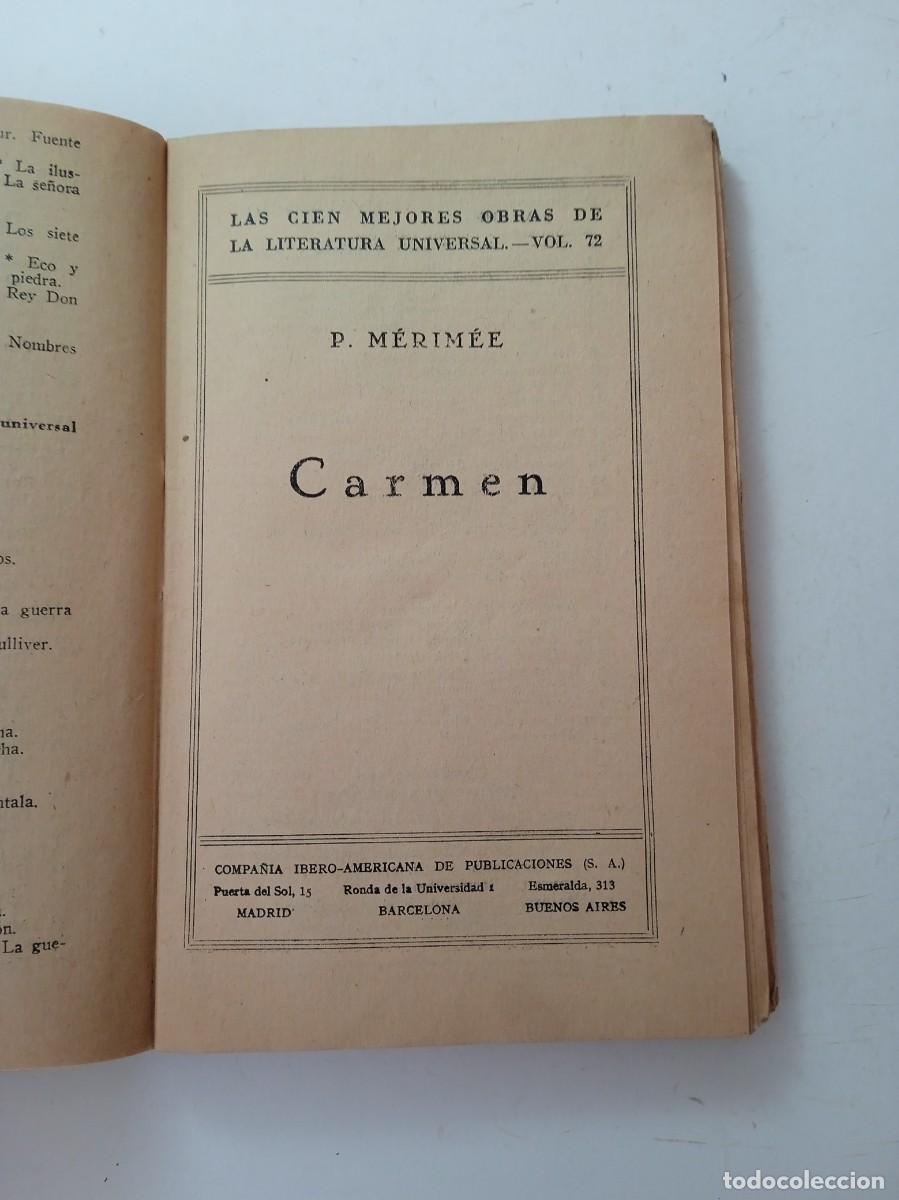 Libros de segunda mano: CARMEN - P. M&Eacute;RIM&Eacute;E - COMPA&Ntilde;&Iacute;A IBERO-AMERICANA DE EDICIONES - Foto 3