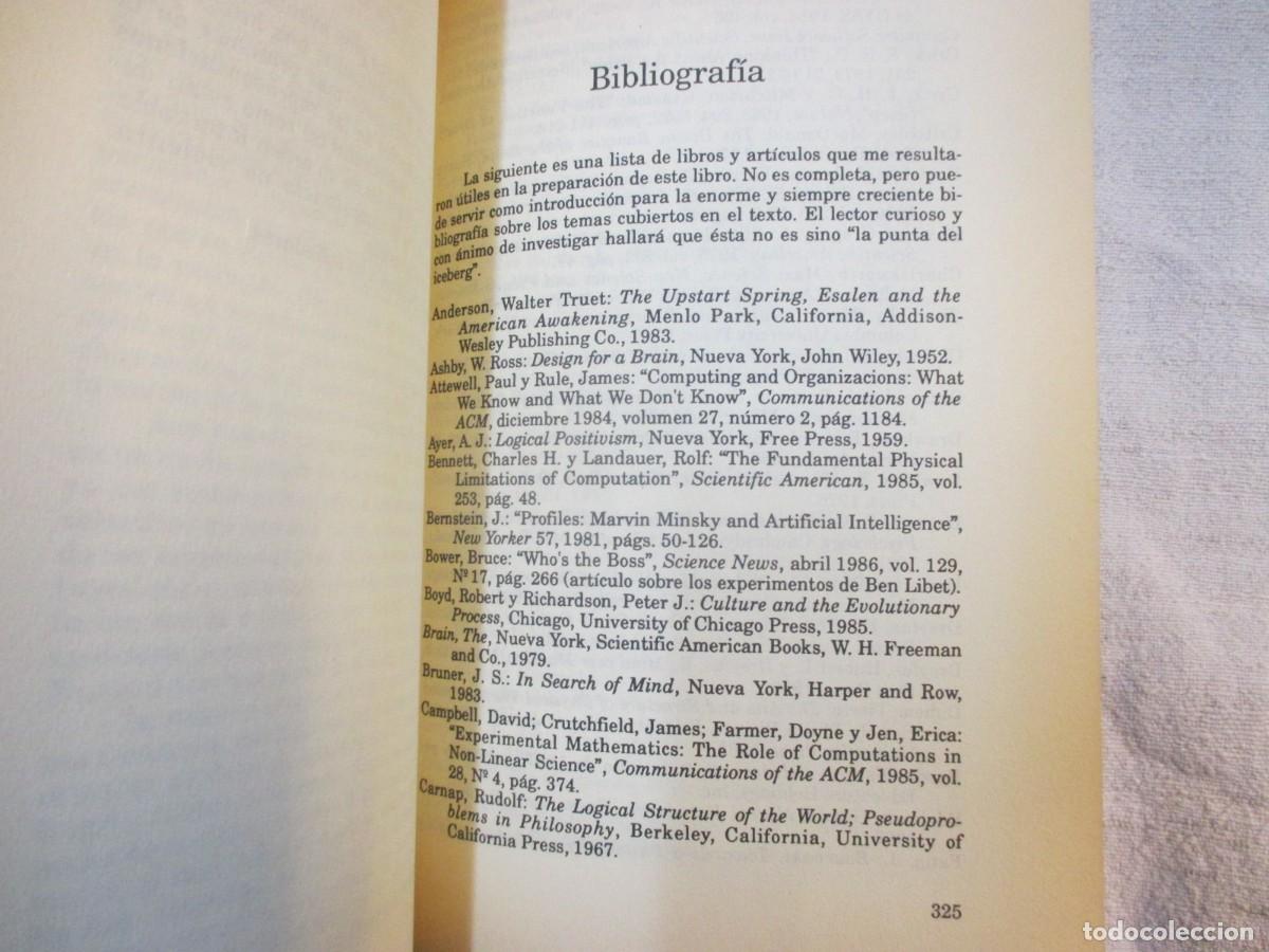 Libros de segunda mano: LOS SUE&Ntilde;OS DE LA RAZON - Heinz R. Pagels - 1991 - - Foto 6