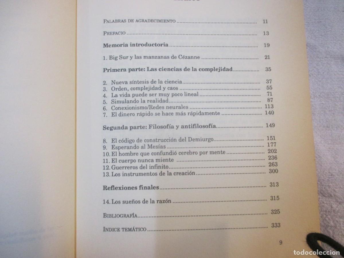 Libros de segunda mano: LOS SUE&Ntilde;OS DE LA RAZON - Heinz R. Pagels - 1991 - - Foto 7