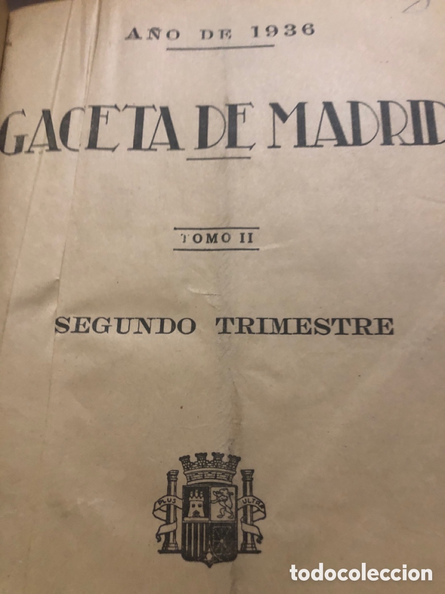 Libros de segunda mano: Gaceta de Madrid (1936) - Foto 7