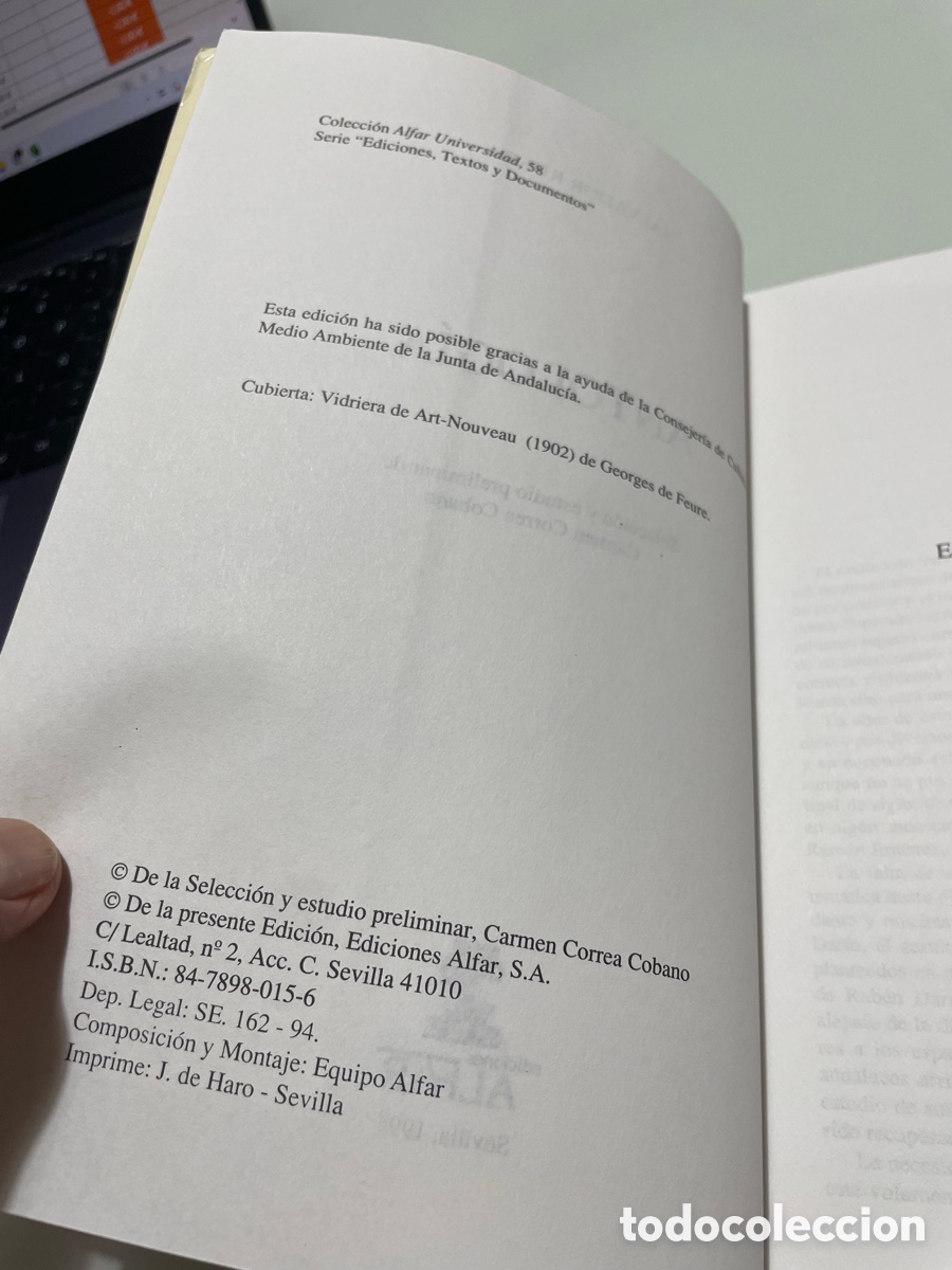 Libros de segunda mano: Antologia. Salvador Rueda. Ediciones Alfar - Foto 4