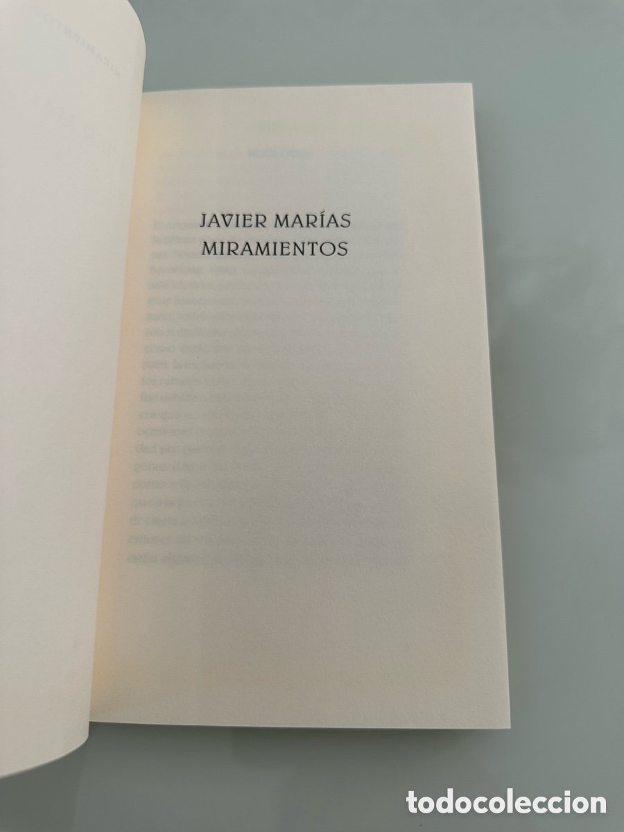 Libros de segunda mano: Miramientos, Javier Mar&iacute;as. C&iacute;rculo de lectores. a&ntilde;o 1998 - Foto 4