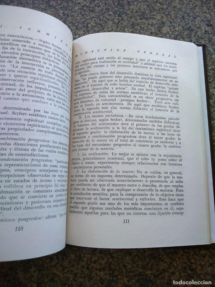 Libros de segunda mano: DIDACTICA GENERAL -- SCHMIEDER -- LOSADA EDITORIAL 1963 -- - Foto 3