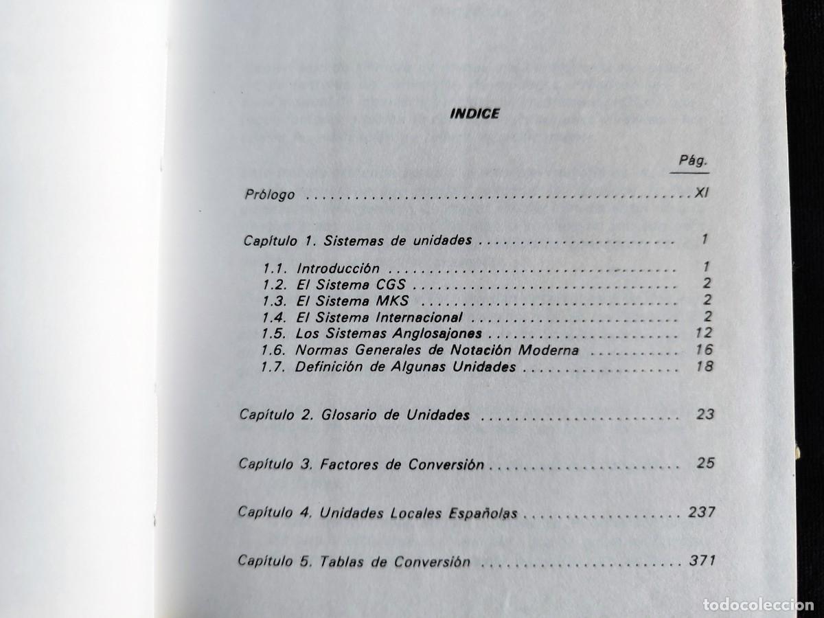 Libros de segunda mano: FACTORES DE CONVERSI&Oacute;N DE UNIDADES, ALBERTO BEN&Iacute;TEZ. 1&ordf; ED. EYSER, 1975 - Foto 6