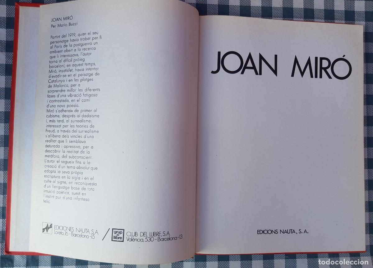 Libros de segunda mano: Libro de joan Miro por Mario Bucci - Foto 3