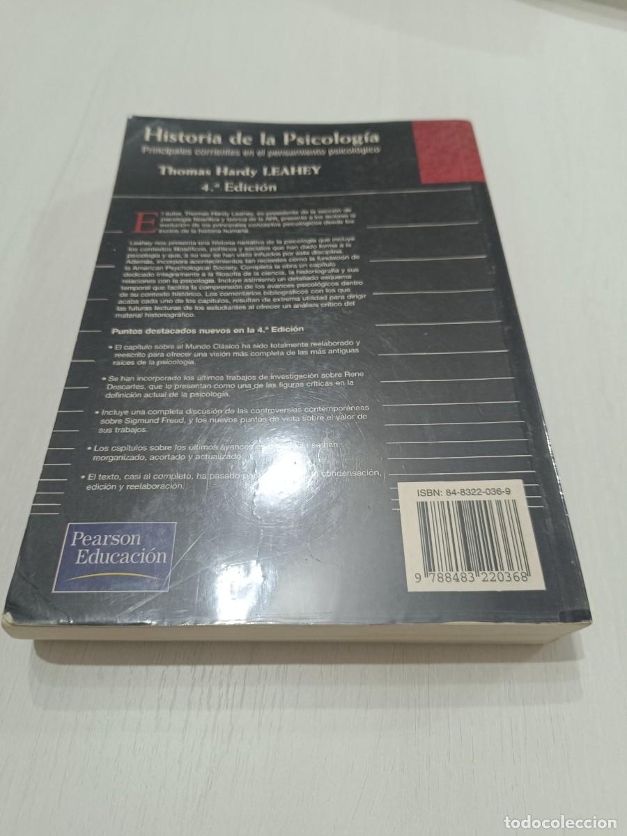 Libros de segunda mano: HISTORIA DE LA PSICOLOGIA.- THOMAS HARDY LEAHEY - Foto 3