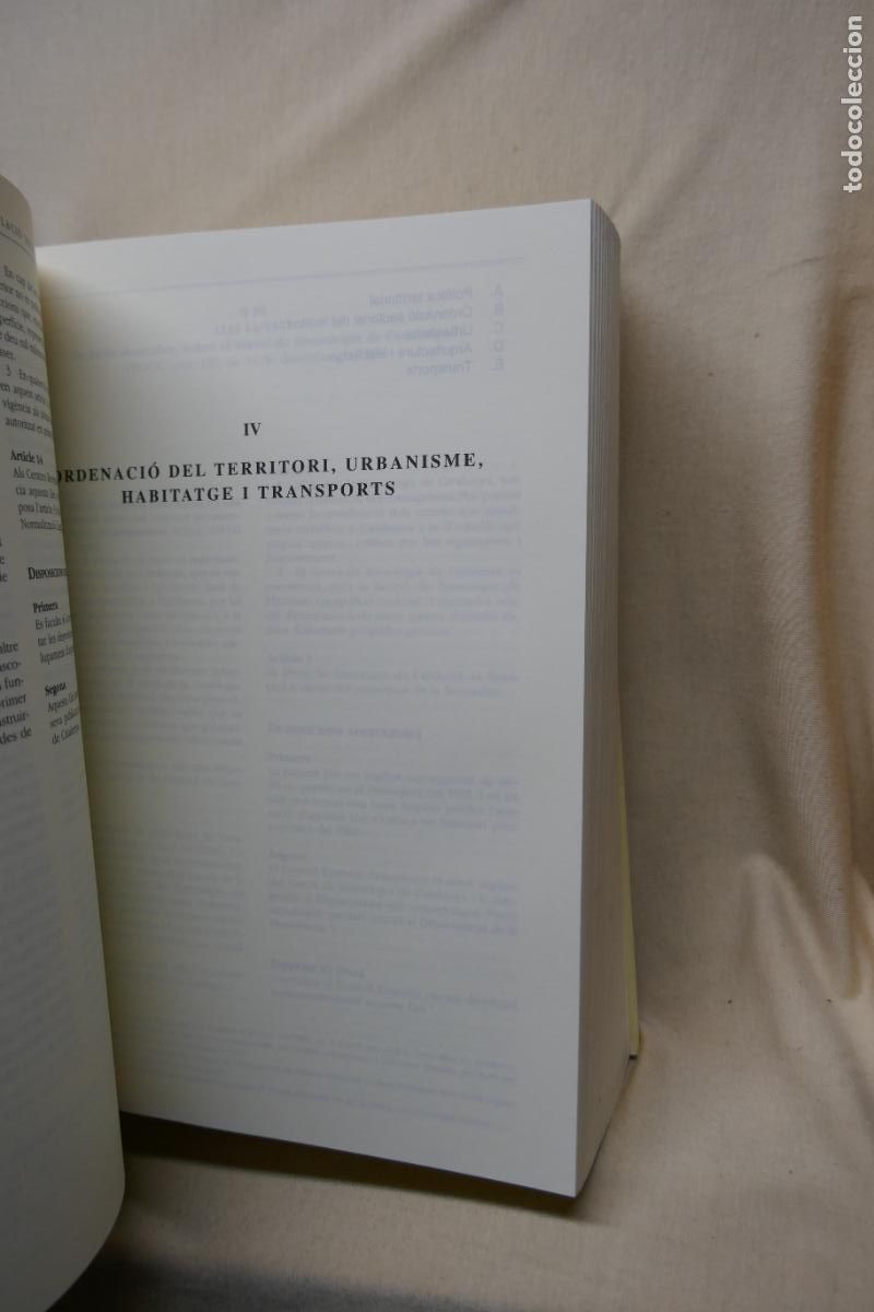 Libros de segunda mano: LEGISLACI&Oacute; T&Eacute;MATICA, 10 - CODI DE LEGISLACI&Oacute; SECTORIAL DE CATALUNYA (EN CATALAN) - Foto 9