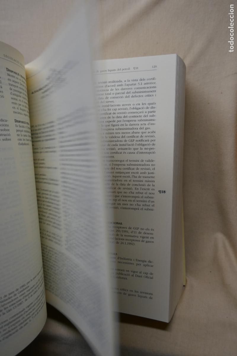 Libros de segunda mano: LEGISLACI&Oacute; T&Eacute;MATICA, 10 - CODI DE LEGISLACI&Oacute; SECTORIAL DE CATALUNYA (EN CATALAN) - Foto 10