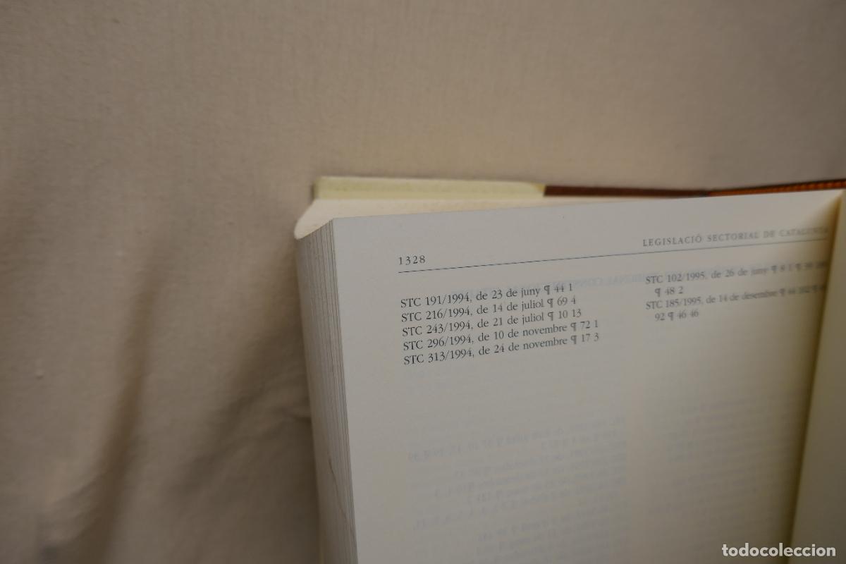 Libros de segunda mano: LEGISLACI&Oacute; T&Eacute;MATICA, 10 - CODI DE LEGISLACI&Oacute; SECTORIAL DE CATALUNYA (EN CATALAN) - Foto 12