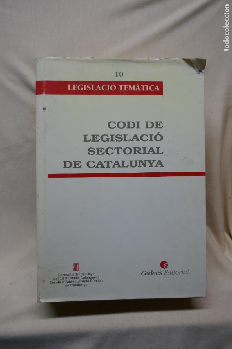 Libros de segunda mano: LEGISLACI&Oacute; T&Eacute;MATICA, 10 - CODI DE LEGISLACI&Oacute; SECTORIAL DE CATALUNYA (EN CATALAN) - Foto 1