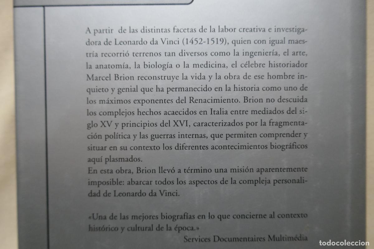 Libros de segunda mano: LEONARDO DA VINCI. La encarnaci&oacute;n del genio - MARCEL BRION - Foto 13