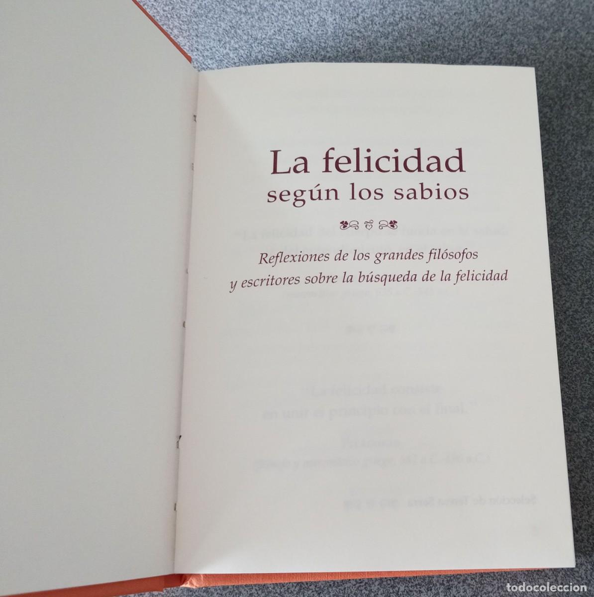 Libros de segunda mano: La Felicidad Seg&uacute;n Los Sabios - Foto 3