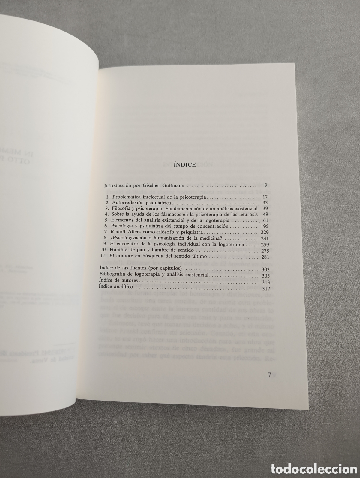 Libros de segunda mano: Logoterapia y an&aacute;lisis existencial. Textos de cinco d&eacute;cadas - Viktor E. Frankl - Foto 4