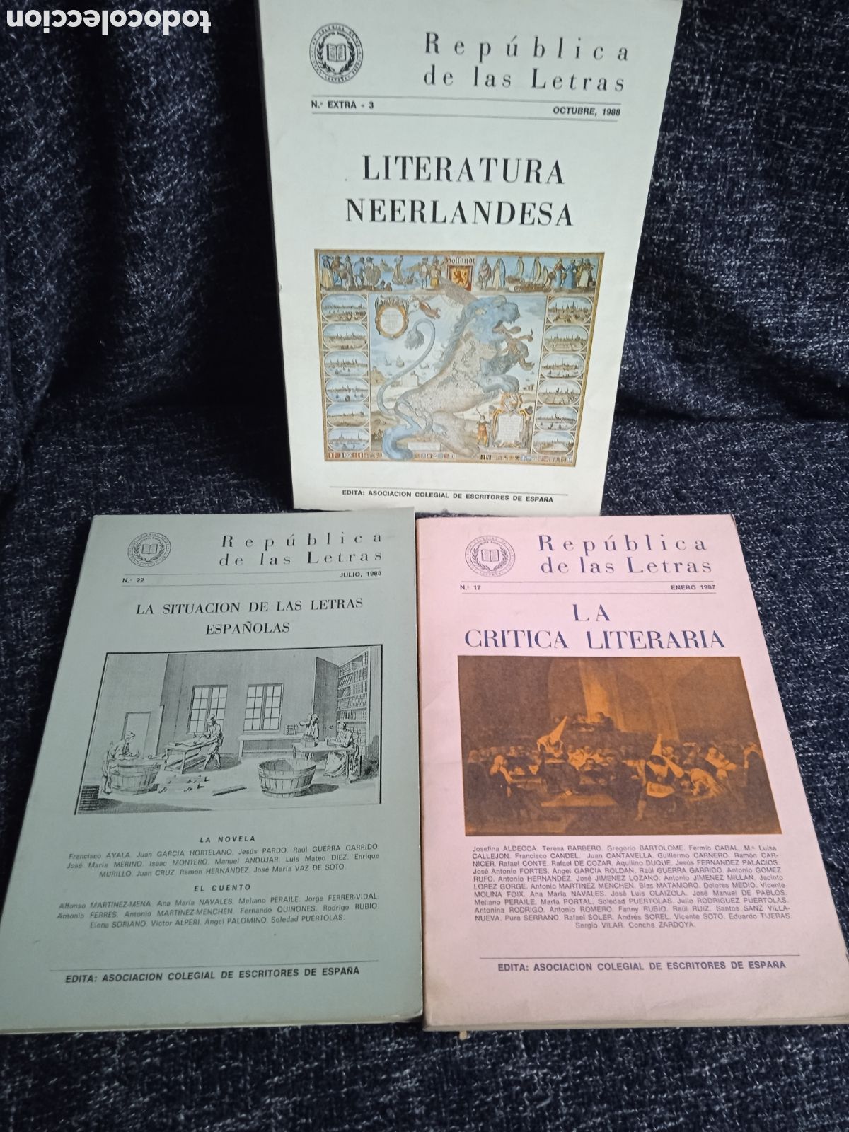 Libros de segunda mano: REPUBLICA DE LAS LETRAS - LOTE DE 3 EJEMPLARES - Foto 1