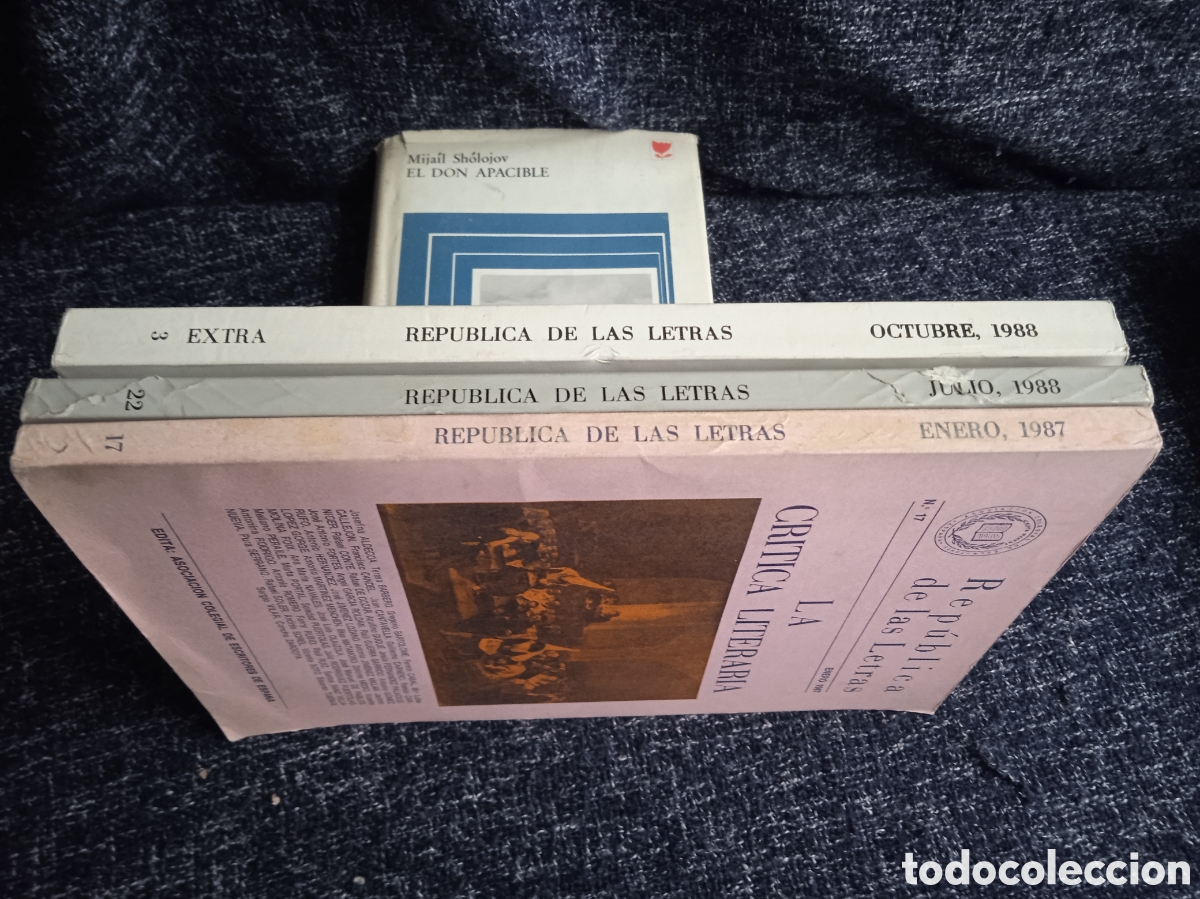 Libros de segunda mano: REPUBLICA DE LAS LETRAS - LOTE DE 3 EJEMPLARES - Foto 2