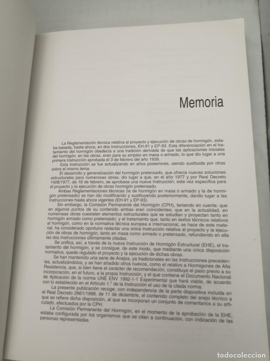Libros de segunda mano: EHE Instrucci&oacute;n de Hormig&oacute;n Estructural (Serie Normativas, Instrucci&oacute;n) - Foto 5