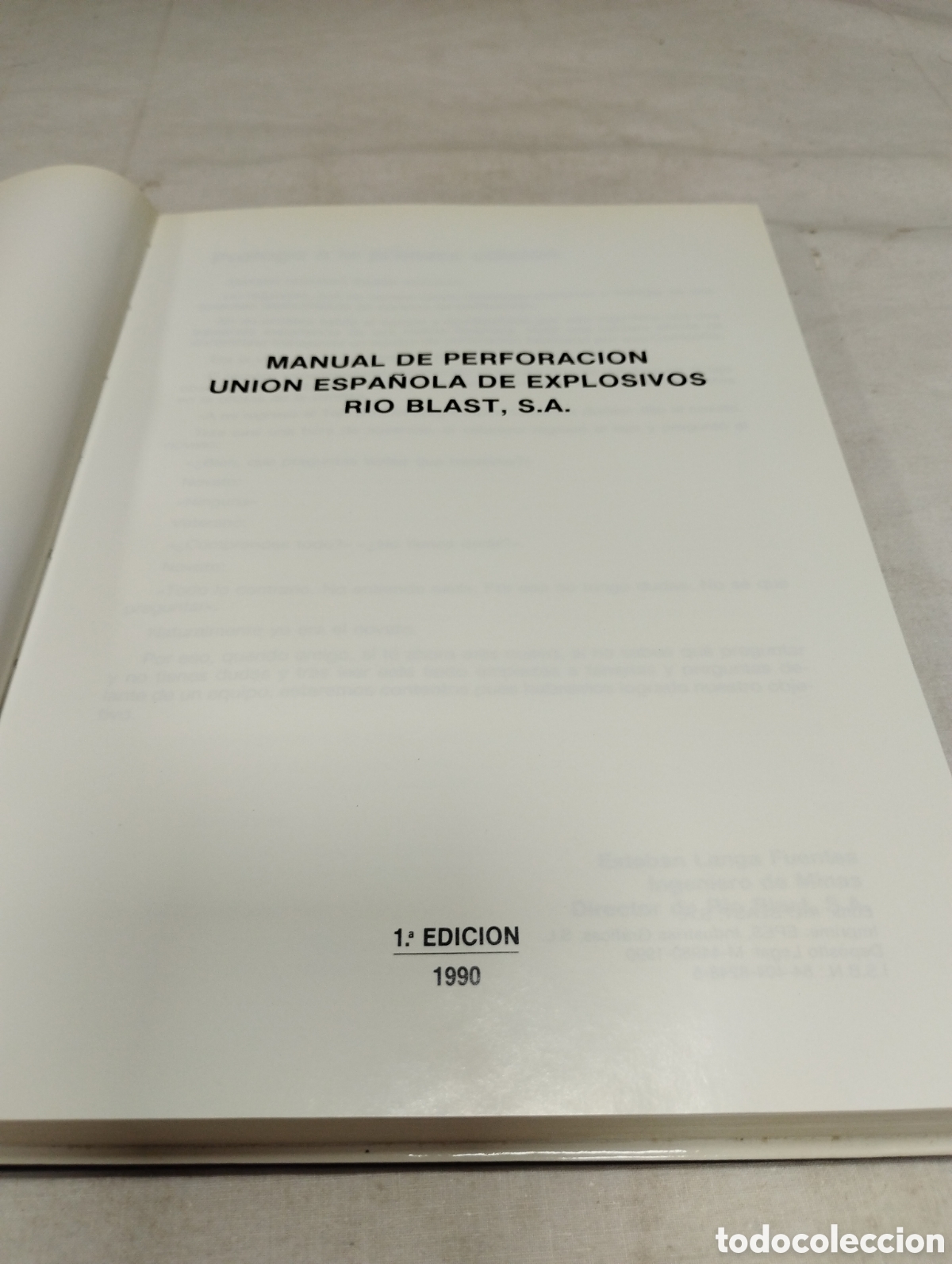 Libros de segunda mano: Manual de perforaci&oacute;n. Uni&oacute;n espa&ntilde;ola de explosivos, 1990 - Foto 2