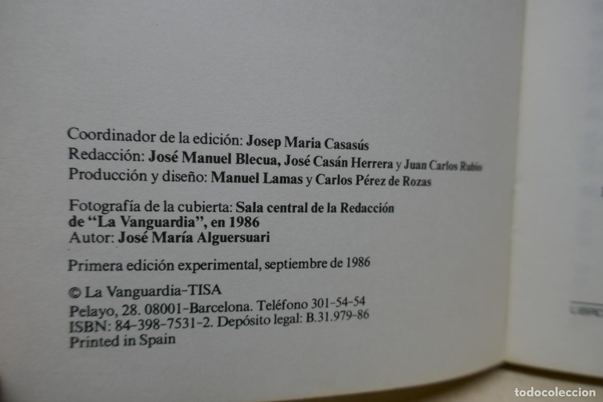 Libros de segunda mano: La Vanguardia - Fundada en 1881 - Libro de Redaccion - Foto 4