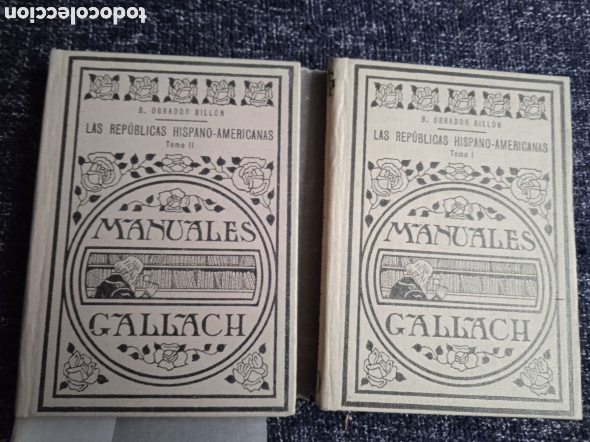 Libri di seconda mano: LAS REP&Uacute;BLICAS HISPANO - AMERICANAS,-OBRA EN 2 TOMOS A&Ntilde;O 1934 / AUTOR: B. OBRADOR BILLON