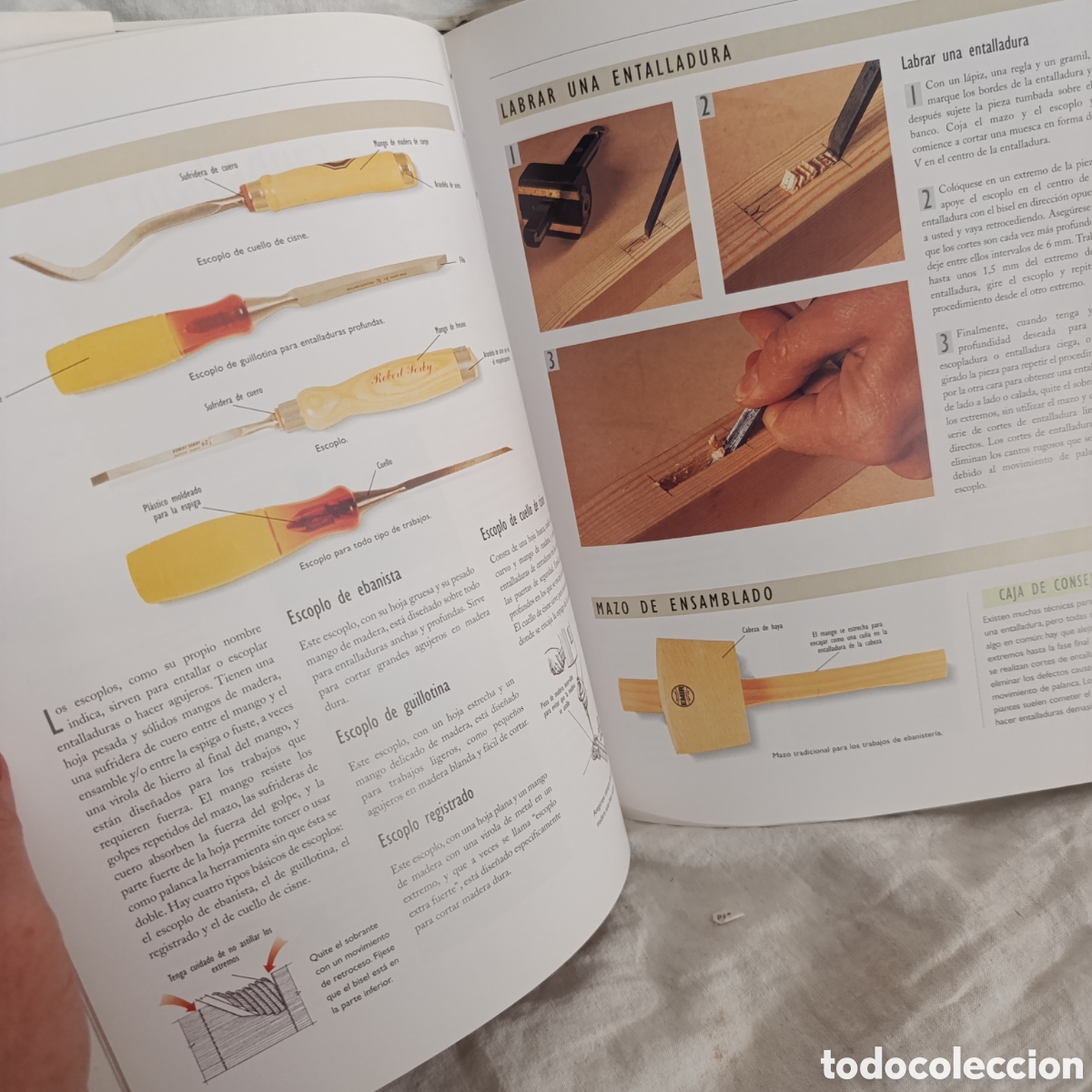 Libros de segunda mano: T&eacute;cnicas de carpinter&iacute;a tradicional. Allan y Gill Bridgewater. Acento Editorial - Foto 3