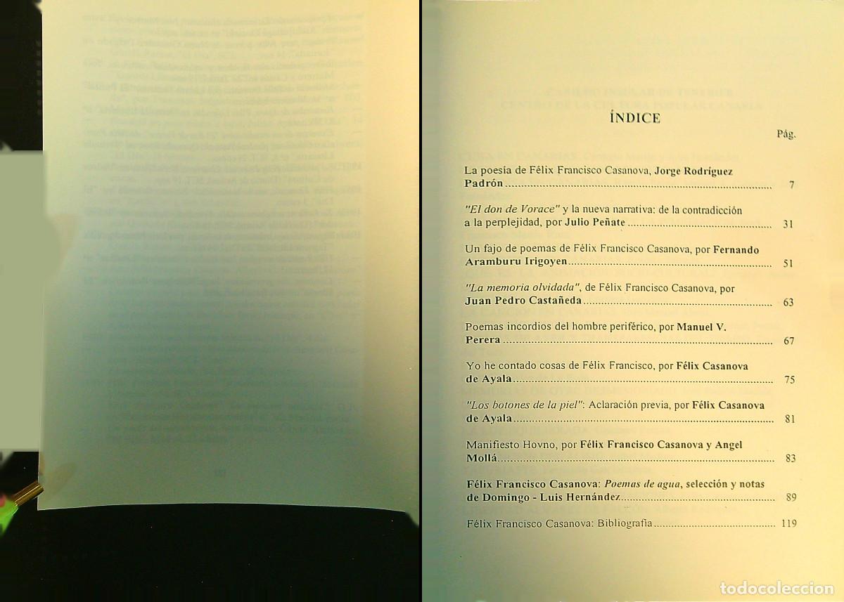 Libros de segunda mano: F&Eacute;LIX FRANCISCO CASANOVA - 1992 - TENERIFE - CANARIAS - Foto 2