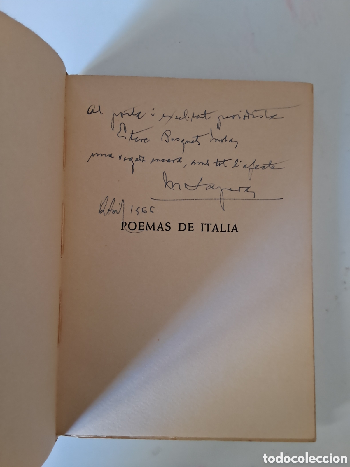 Libros de segunda mano: POEMAS DE ITALIA. Miguel Saperas. - Foto 3