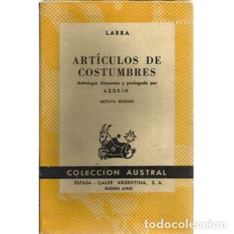 Libros de segunda mano: Art&iacute;culos de costumbres - Larra - Foto 1