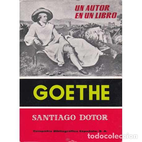 Libros de segunda mano: Goethe. Un autor en un libro - Santiago Dotor - Foto 1