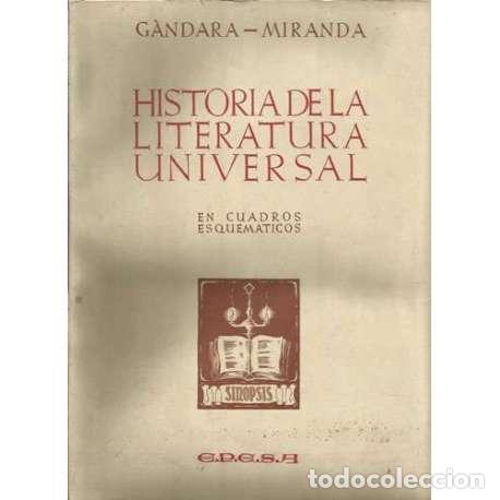 Libri di seconda mano: Historia de la literatura universal - G&aacute;ndara- Miranda