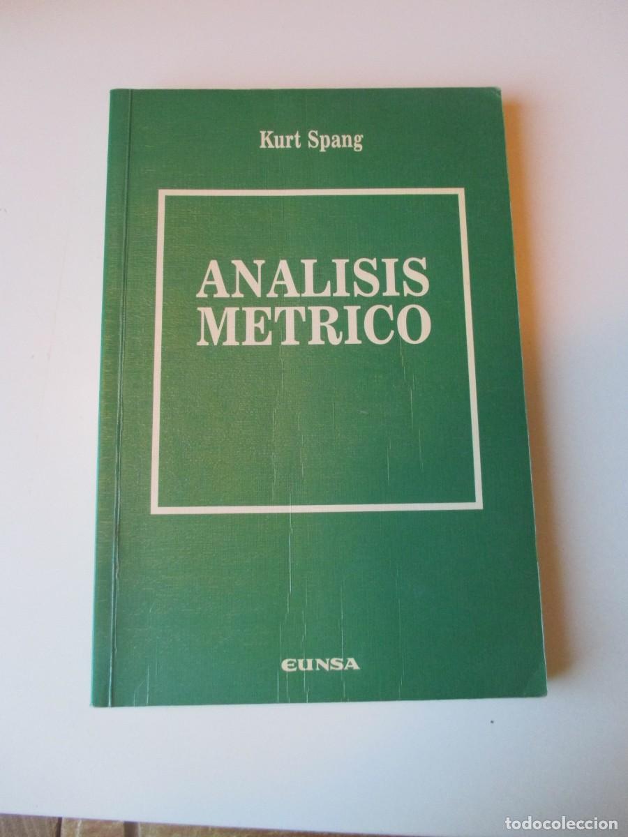 Libros de segunda mano: KURT SPANG An&aacute;lisis m&eacute;trico W35443 - Foto 1