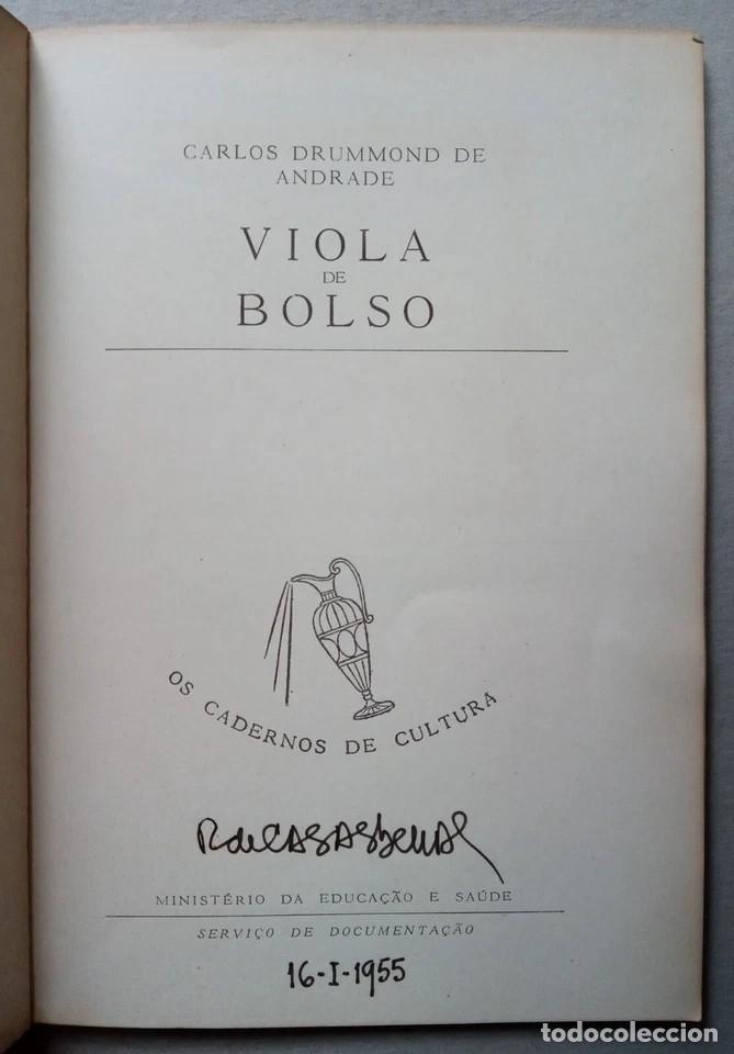 Libros de segunda mano: Drummond de Andrade, Carlos - Viola de Bolso - (1952) - Foto 2