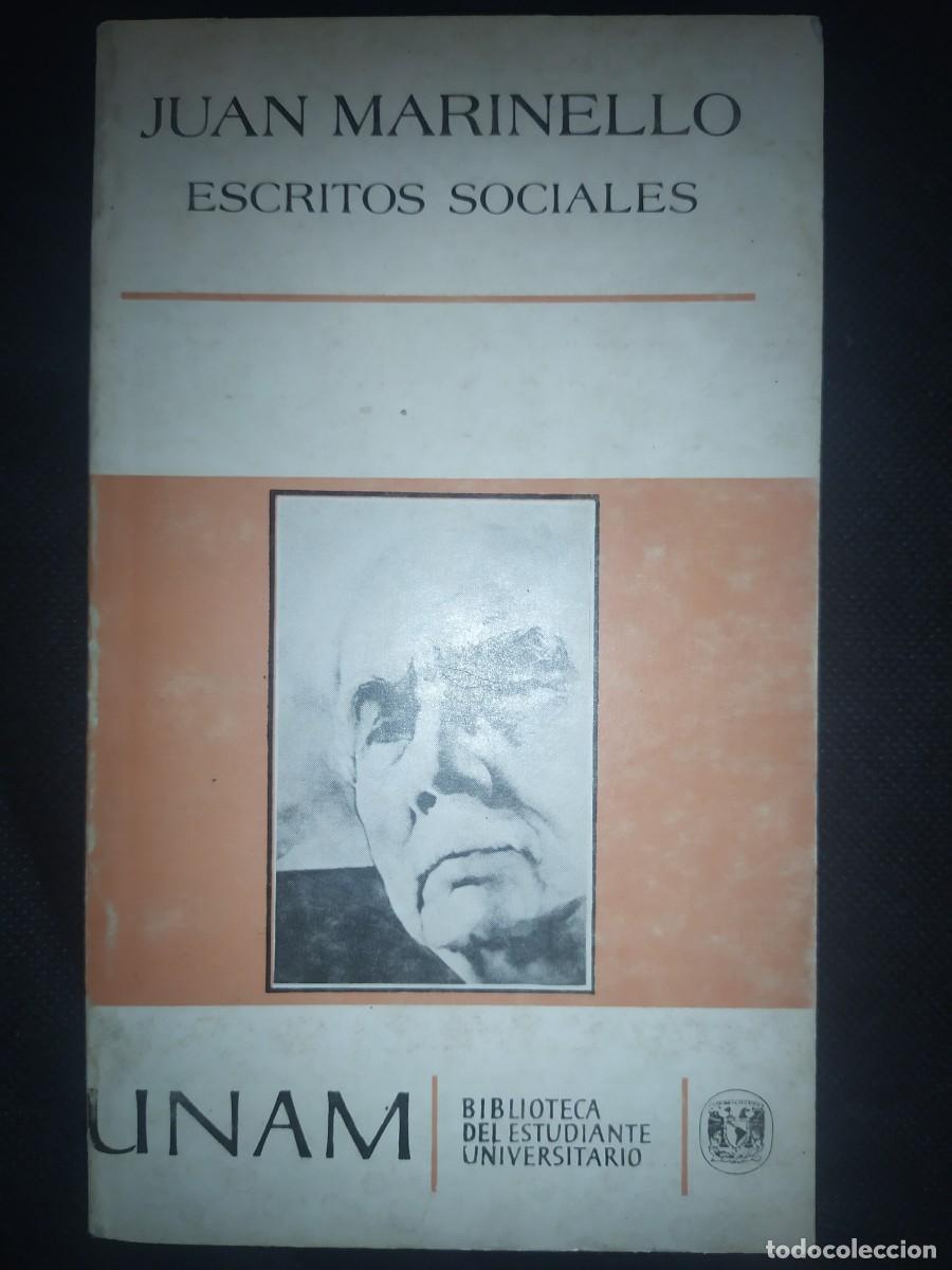 Libros de segunda mano: JUAN MARINELLO - ESCRITOS SOCIALES - Foto 1