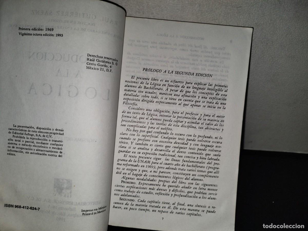 Libros de segunda mano: 157- INTRODUCCI&Oacute;N A LA L&Oacute;GICA - RA&Uacute;L GUTI&Eacute;RREZ S&Aacute;ENZ - Foto 6