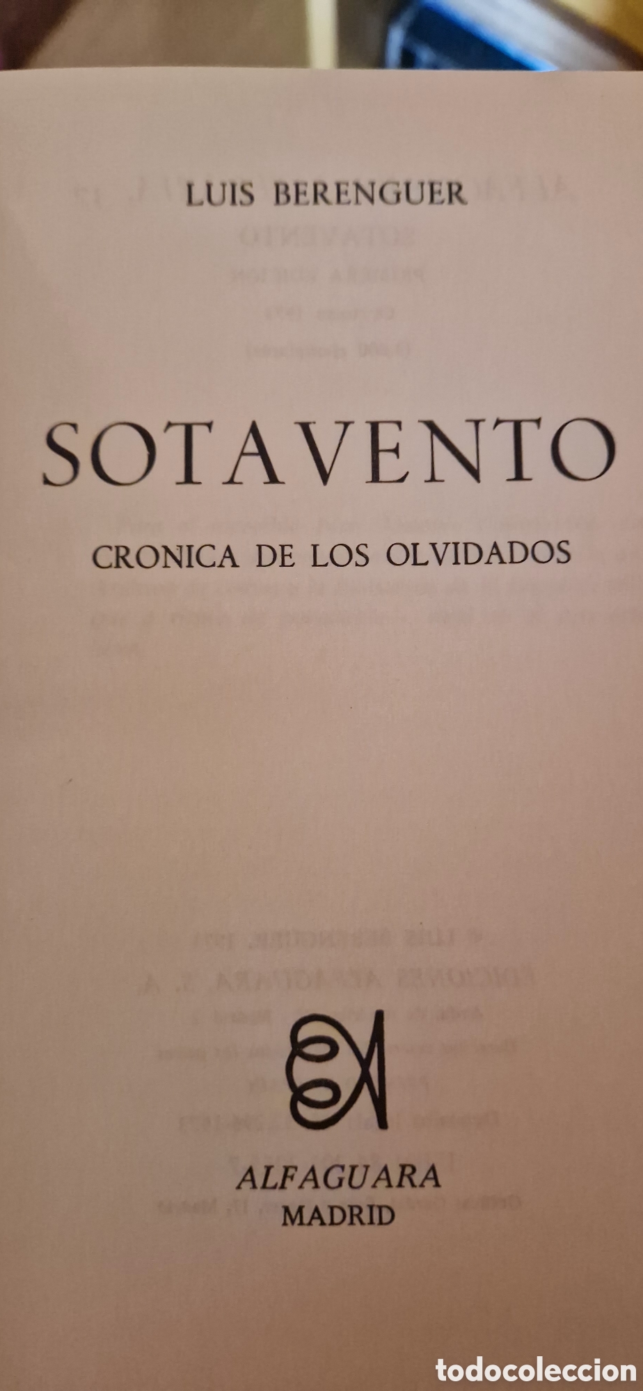 Libros de segunda mano: Sotavento, Luis Berenguer 1973 - Foto 2