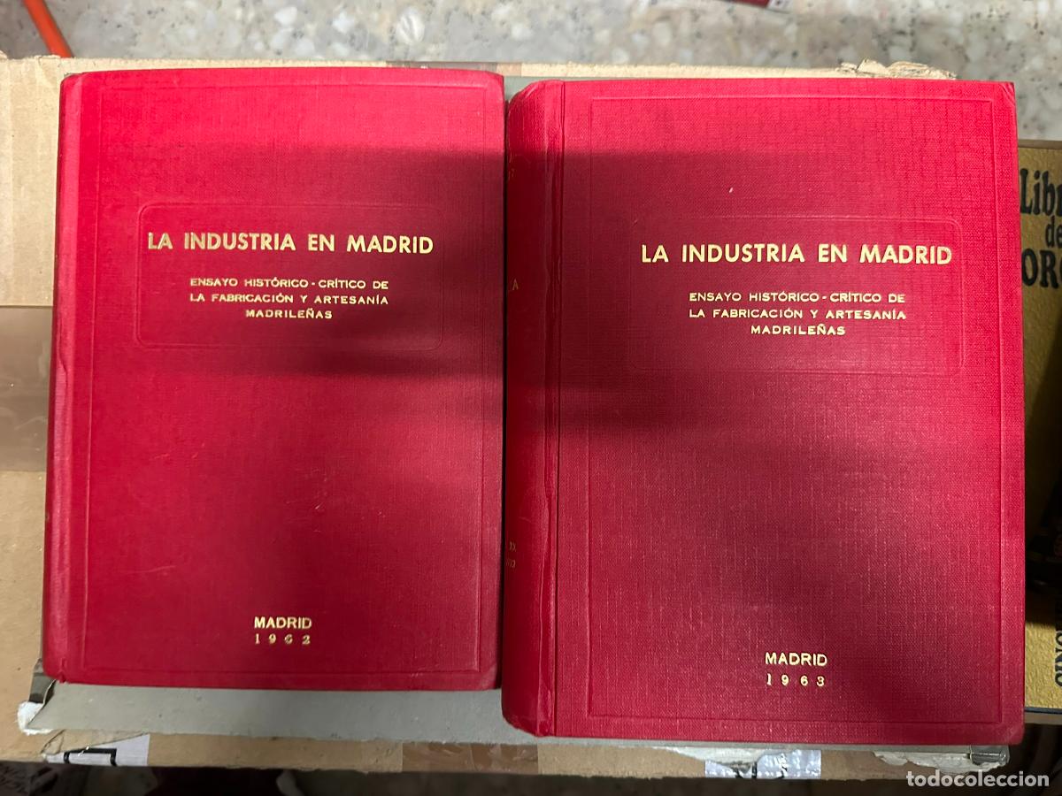 Libri di seconda mano: La industria en Madrid.- Capella Mart&iacute;nez, Miguel 2 tomos