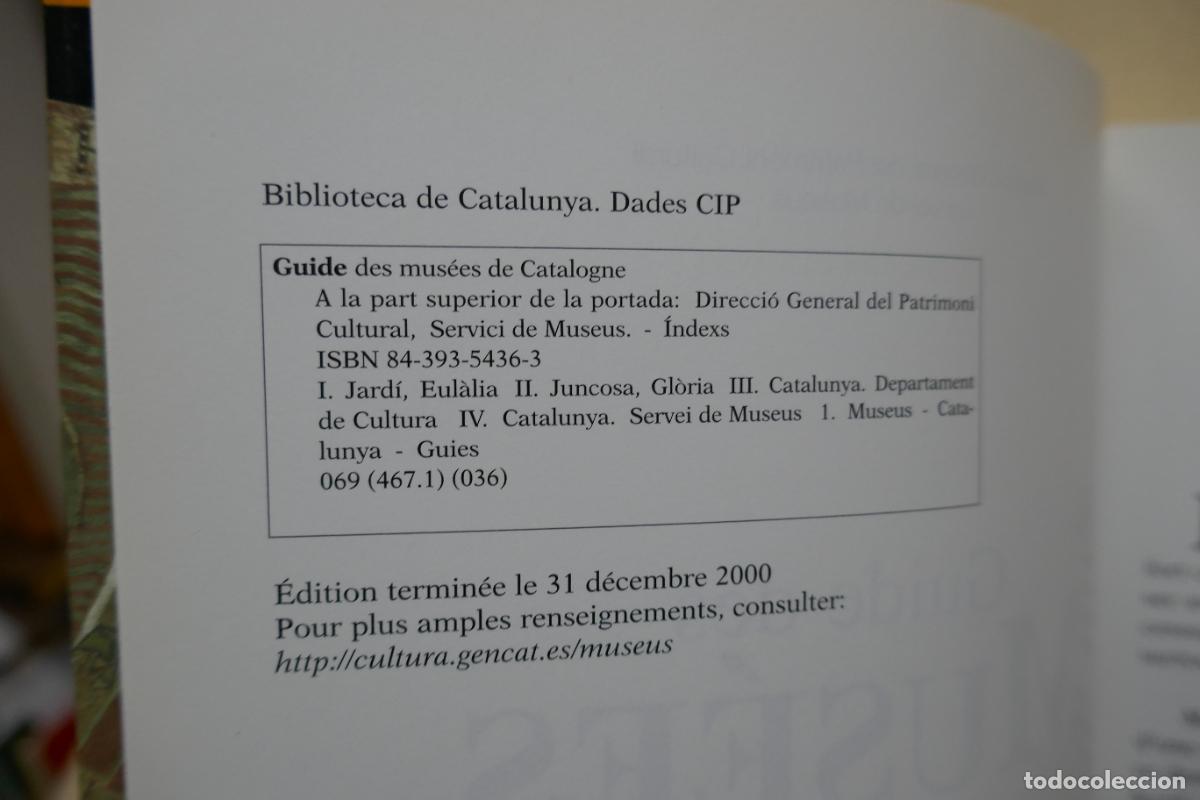 Libros de segunda mano: GUIDE DES MUSEES DE CATALOGNE. EN FRANCES. GUIA DE LOS MUSEOS DE CATALUNYA - Foto 6