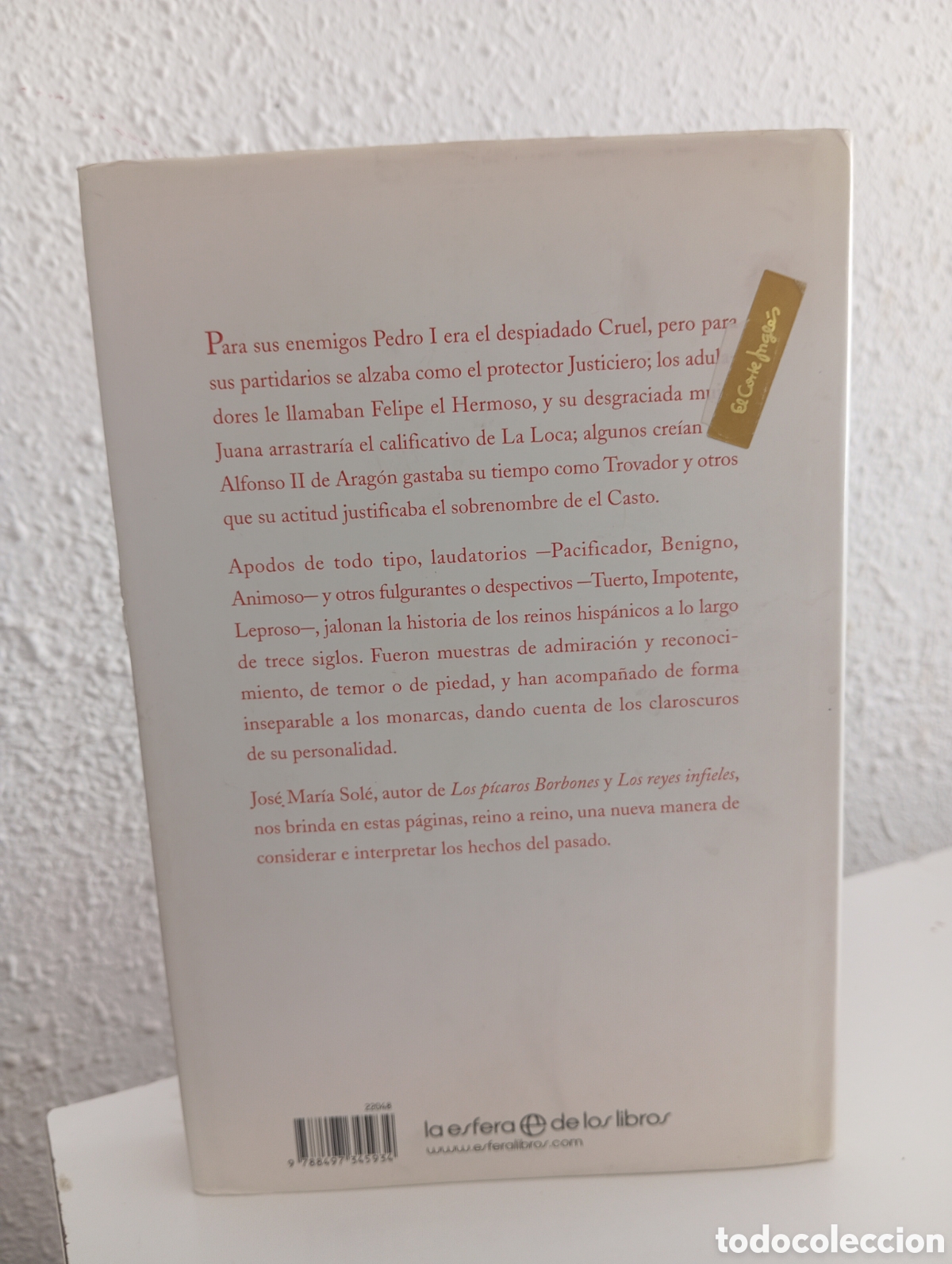 Libros de segunda mano: Apodos de los Reyes de Espa&ntilde;a Jos&eacute; Mar&iacute;a Sol&eacute; - Foto 2