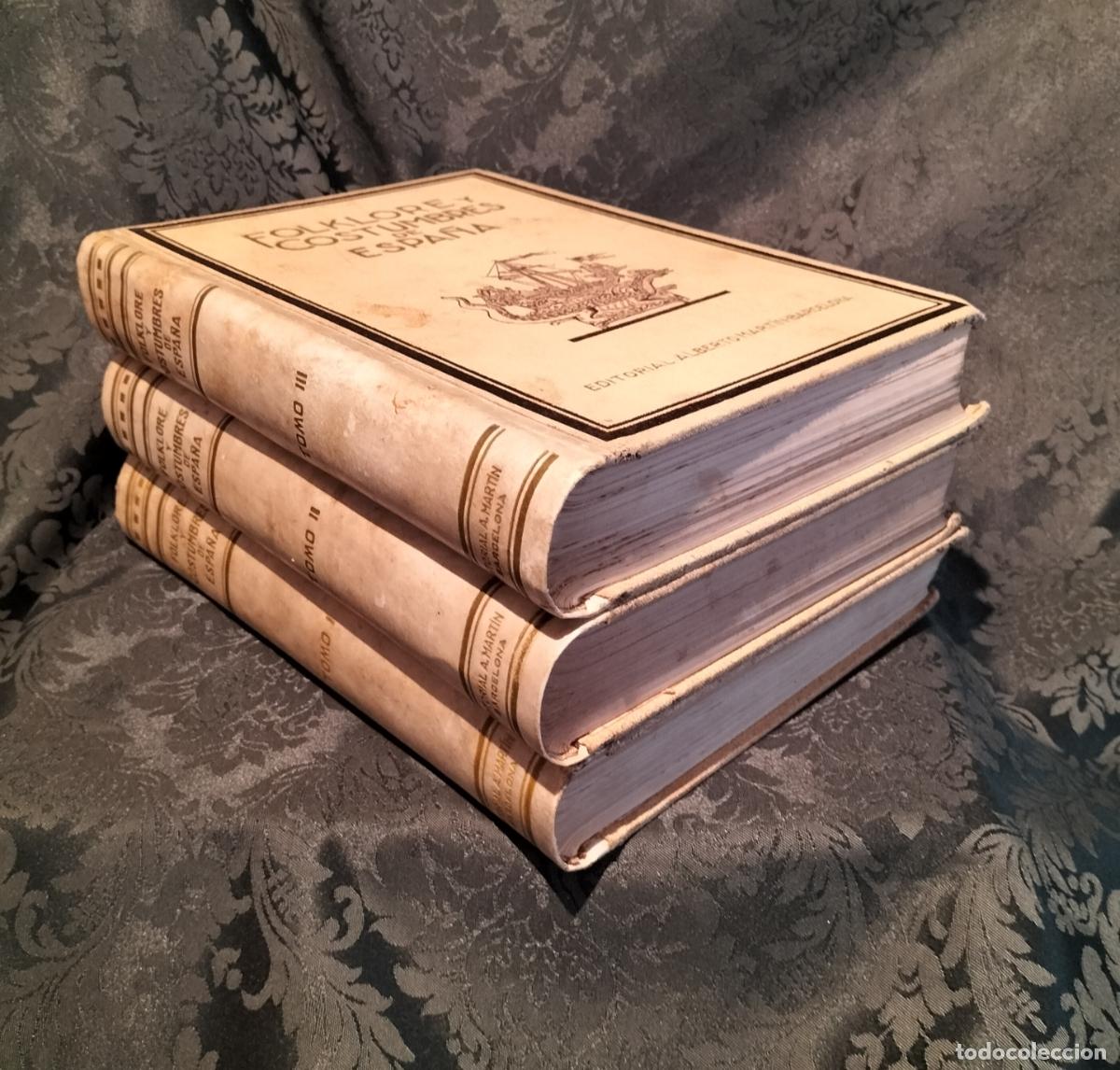 Libros de segunda mano: FOLKLORE Y COSTUMBRES DE ESPA&Ntilde;A ( 3 TOMOS ) 1946. - Foto 4