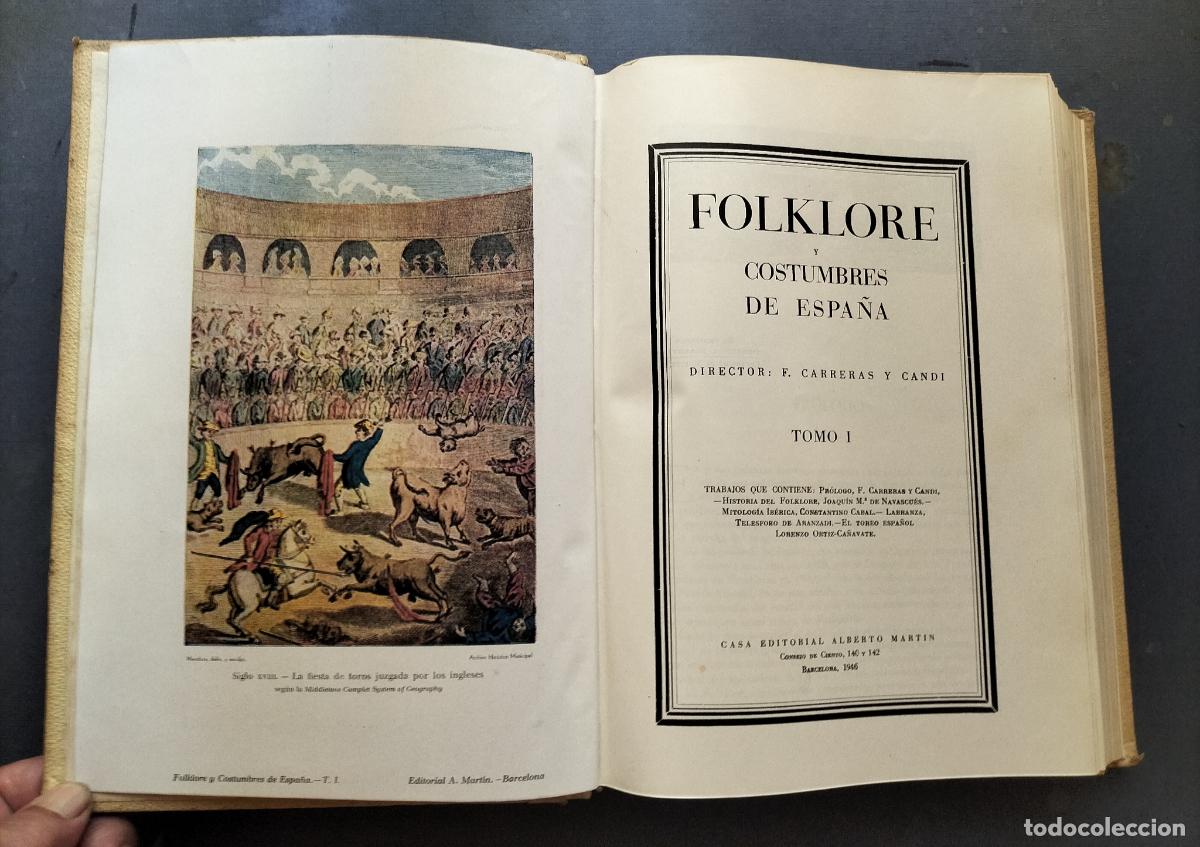 Libros de segunda mano: FOLKLORE Y COSTUMBRES DE ESPA&Ntilde;A ( 3 TOMOS ) 1946. - Foto 6