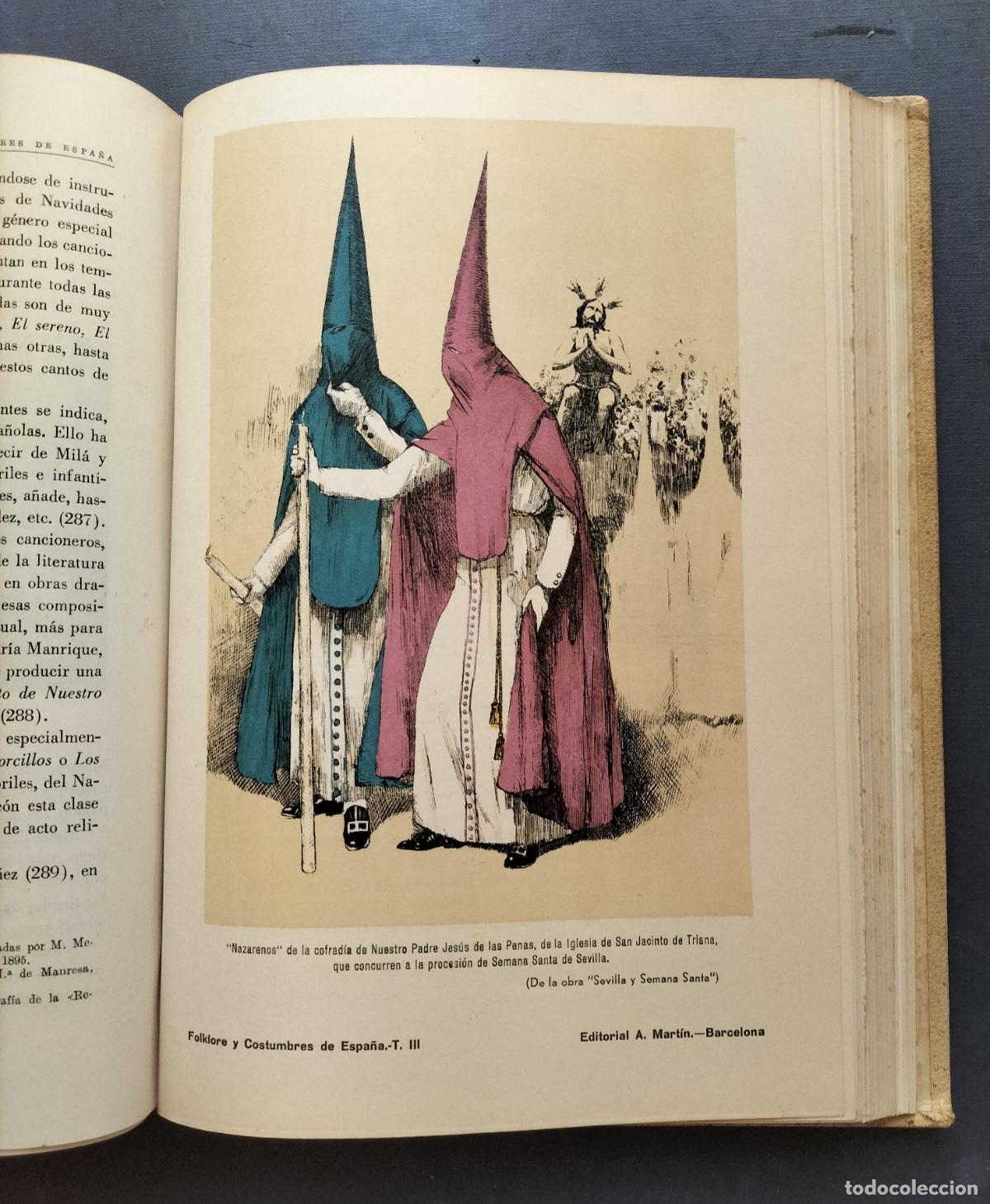 Libros de segunda mano: FOLKLORE Y COSTUMBRES DE ESPA&Ntilde;A ( 3 TOMOS ) 1946. - Foto 15