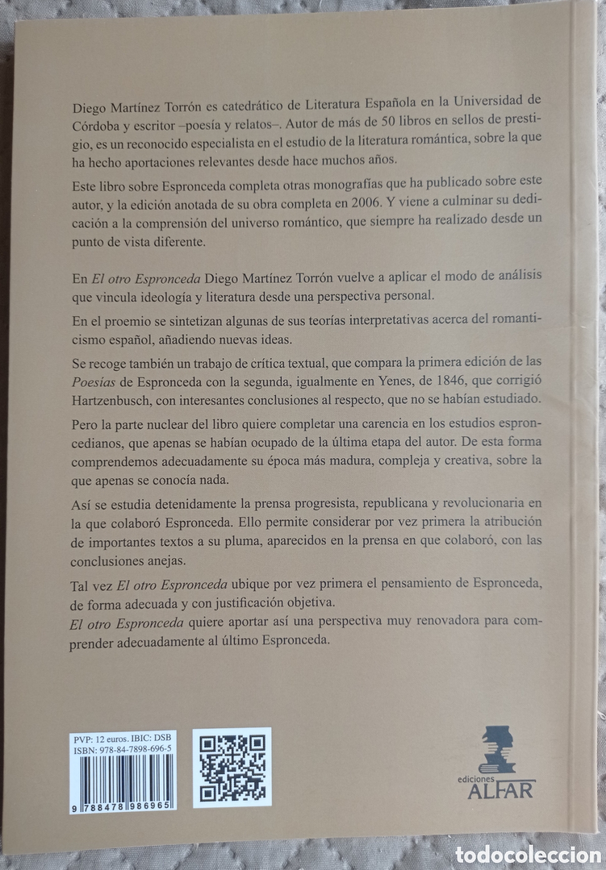 Libros de segunda mano: EL OTRO ESPRONCEDA. DIEGO MART&Iacute;NEZ TORR&Oacute;N - Foto 6