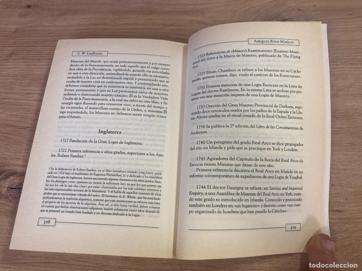 Libros de segunda mano: Antiguos ritos m&iacute;sticos C.W. Leadbeater - Foto 6