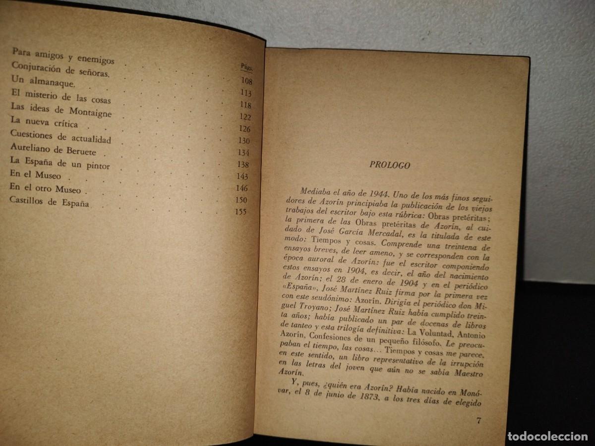 Libros de segunda mano: 158- BIBLIOTECA B&Aacute;SICA SALVAT. TIEMOS Y COSAS - AZORIN - Foto 4