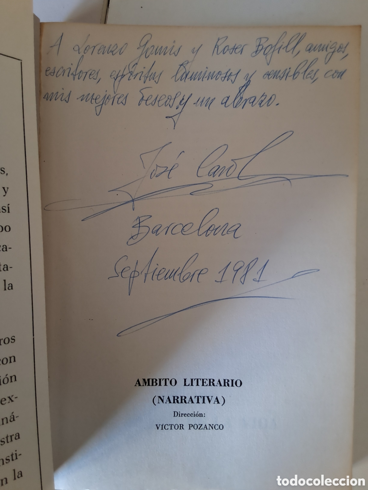 Libros de segunda mano: EL FUEGO DE LA VIDA. Jos&eacute; Carol. - Foto 3