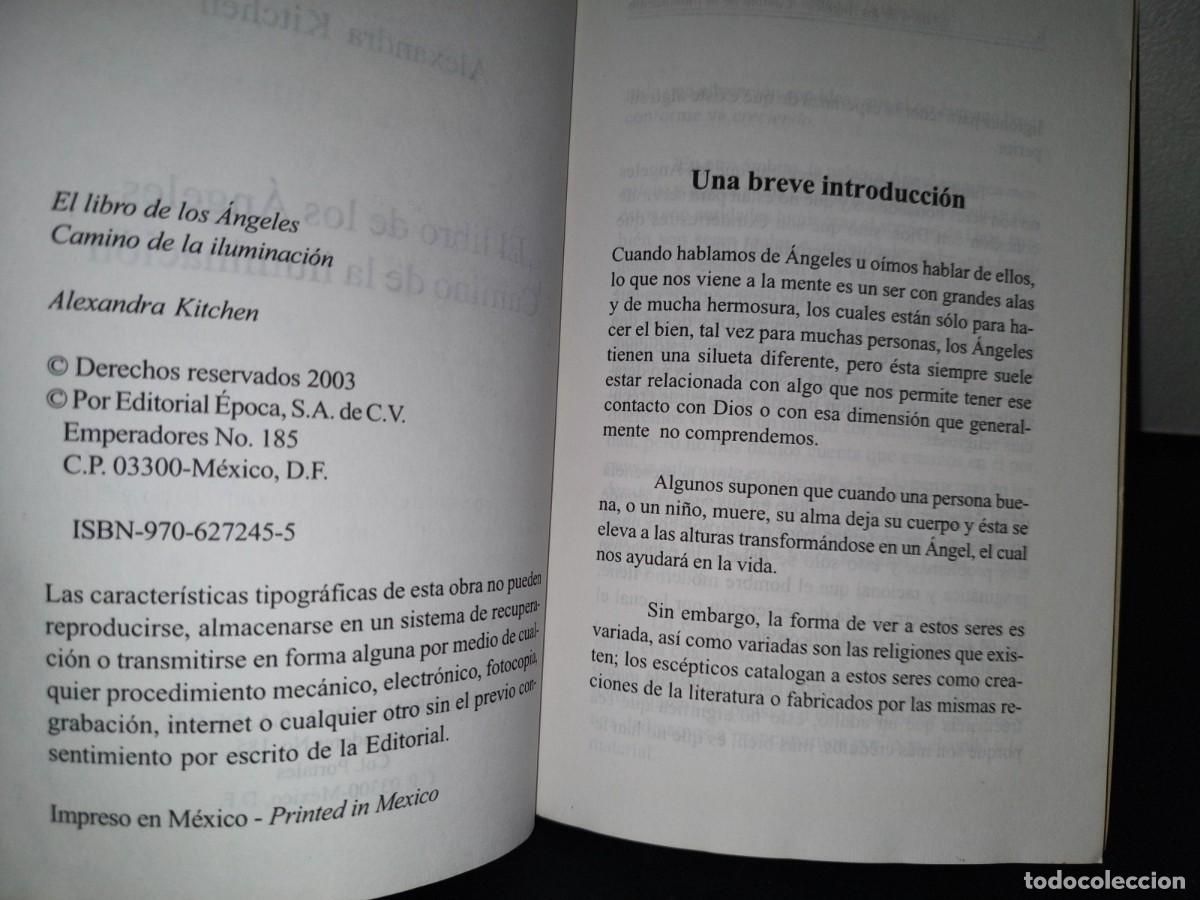 Libros de segunda mano: 158- EL LIBRO DE LOS &Aacute;NGELES - ALEXANDRA KITCHEN - EDITORIAL &Eacute;POCA, S.A. DE C.V. - 2003 - Foto 6