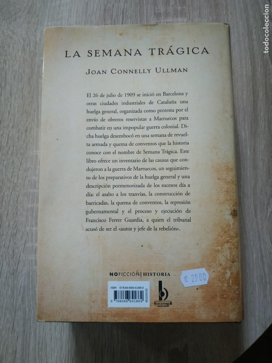 Libros de segunda mano: La Semana Tr&aacute;gica - Joan Connelly Ullman - Foto 2