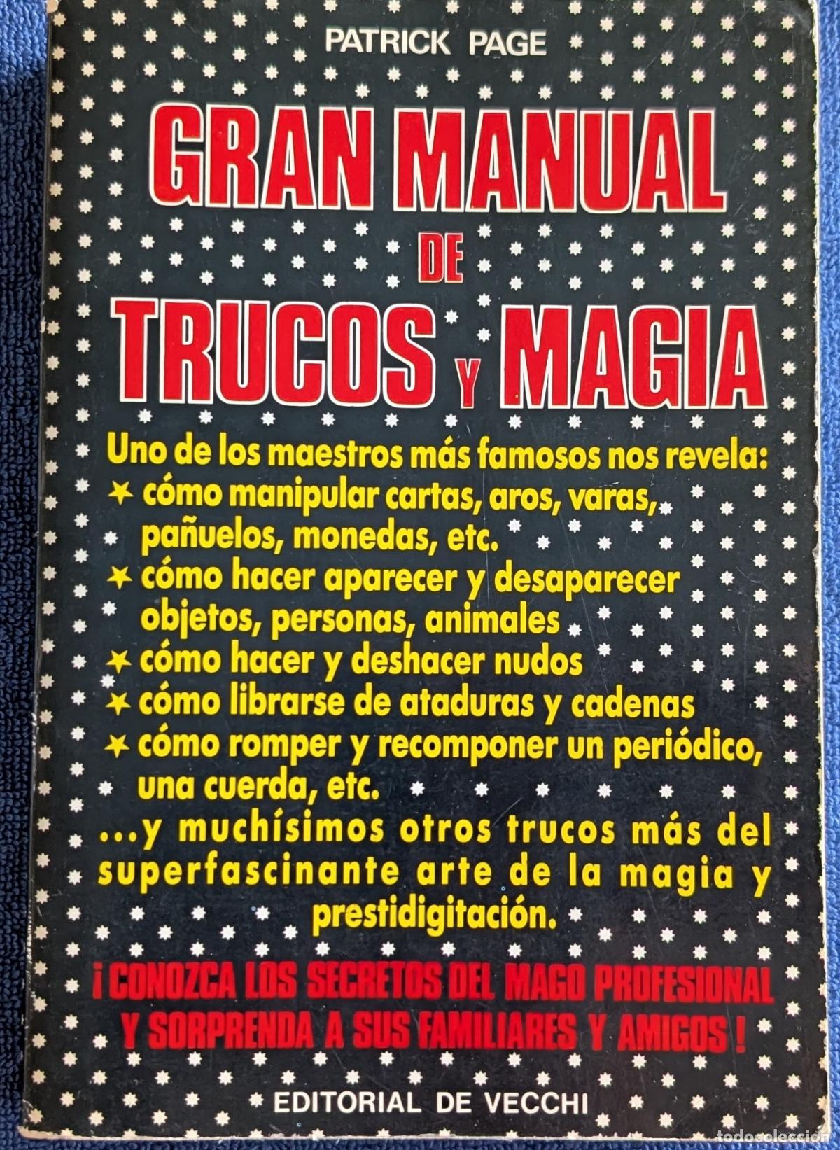 Libros de segunda mano: Gran Manual de Trucos y Magia - Patrick Page - Editorial de Vecchi (1990) - Foto 1