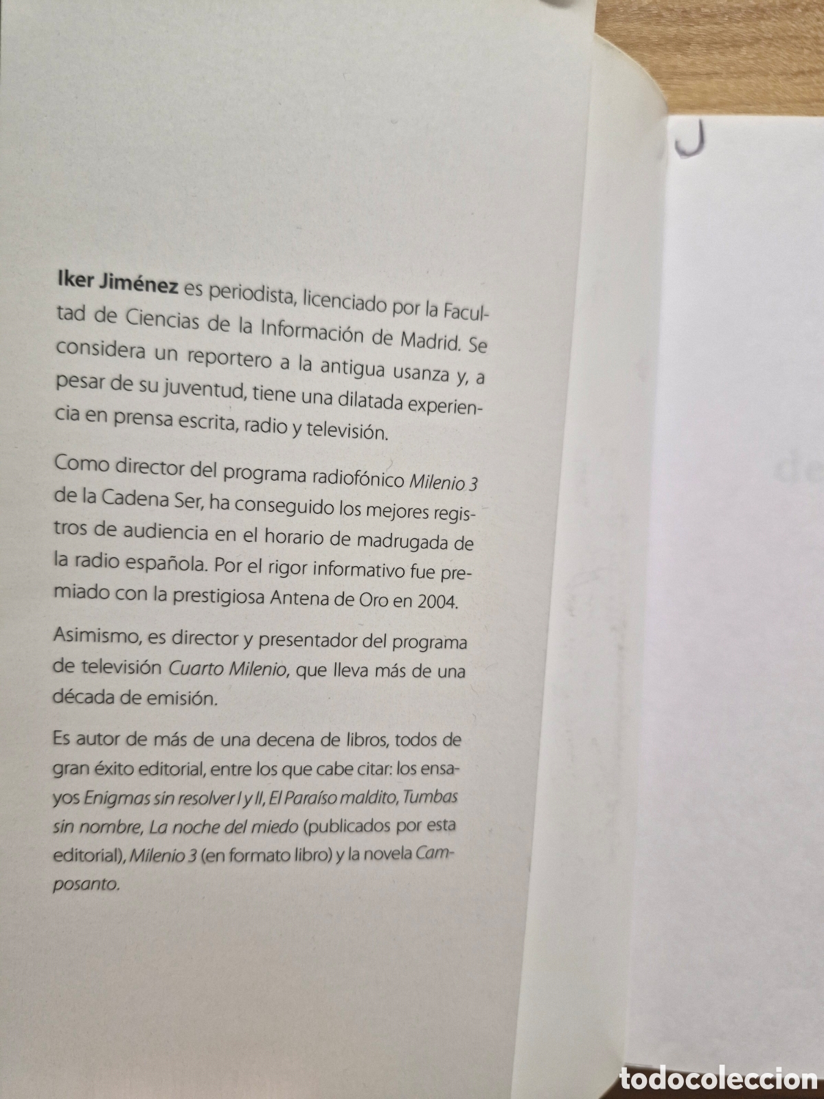Libros de segunda mano: FRONTERAS DE LO IMPOSIBLE - Iker Jim&eacute;nez - Foto 2